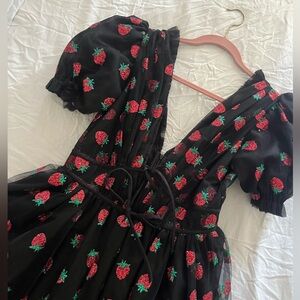 Lirika matoshi strawberry dress size large